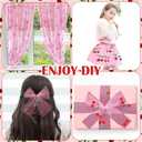 8 Pcs 29 X 70 Inch Cherry Shiny Glitter Tulle Table Runner Pink Sheer Lace Tablecloth for Party Decorations Shortcake Birthday Wedding Bridal Shower Party Home Kitchen Table Decor