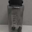 Half Gallon/64oz Water Bottle With Handle, Leak proof with removable strainer, BPA Free Fitness 2L Sports Water Jug, ensure You Drink Enough Water Daily for Gym and Outdoor Sports(Grey)