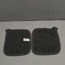 RITZ Terry Potholder & Hot Pad: Unparalleled Heat Resistant, Durable 100% Cotton – Ergonomically Designed for Optimal Grip – Easy-Care Machine Washable – 2-Pack, Black