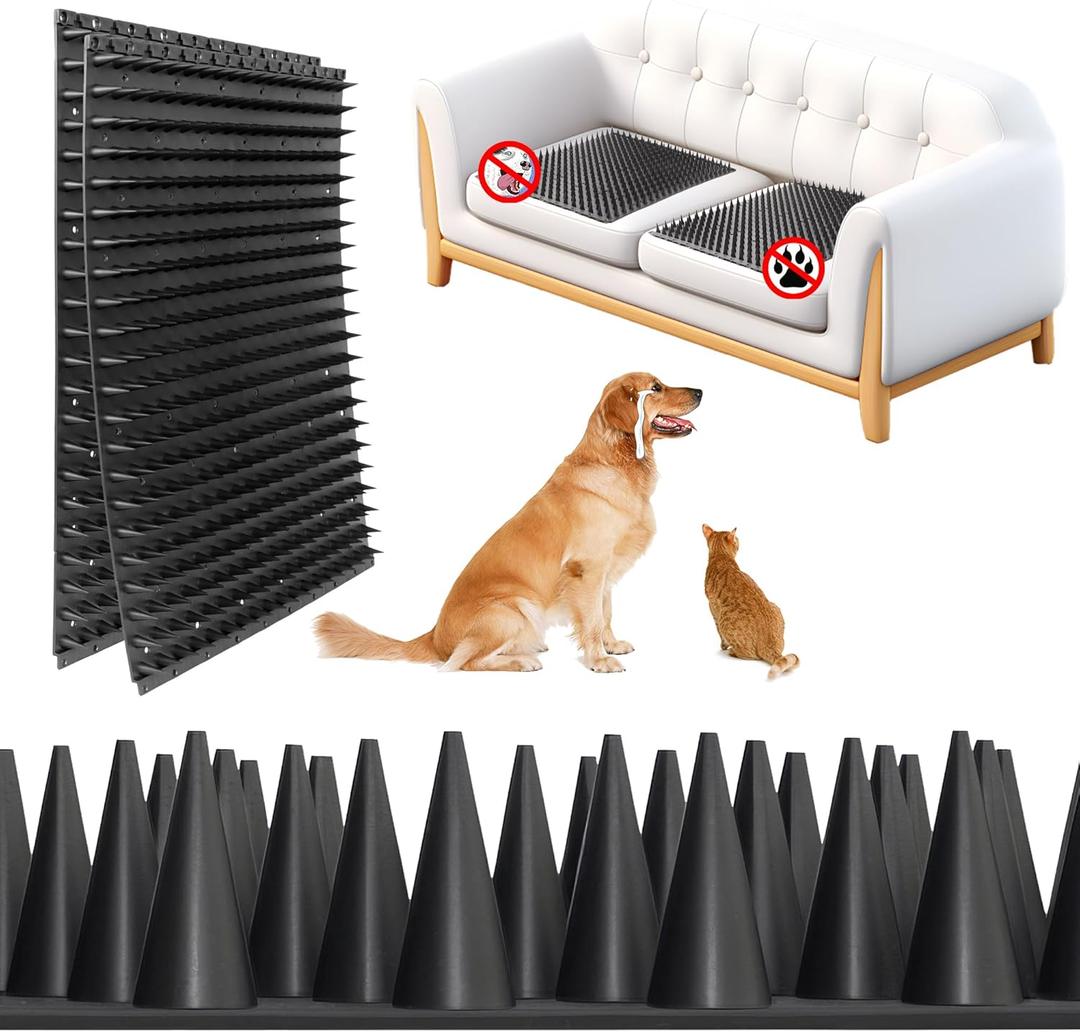 5 Pack Scat Mats for Dogs Heavy Duty Solid PP Pet Deterrent Mats to Keep Dogs Off Couch & Furniture Durable for Indoor & Outdoor Use