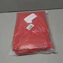 XXTAXN Women's Sexy Elegant V Neck Long Sleeve Ruffle Hem Split Party Prom Maxi Dress Red (Red, L)