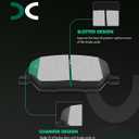Ceramic Brake Pads Kits,SCITOO 8pcs Brakes Pads Set fit for 2016-2018 for Fiat 500X,2016-2020 for Jeep Compass,2015-2019 for Jeep Renegade