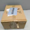 FIYUEOYI 5-Light Modern Chandeliers, Pendant Lights Fixture with Linen Beige Fabric Shade for Living Room Dining Room Bedroom Hallway Entryway, Height Adjustable,E12