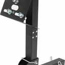 KUAFU Trailer Hitch Spare Tire Mount Compatible with Truck with 2 Inch Hitch Receiver Fits 4 & 5 & 6 Lugs Adjustable Rack Holder Mount