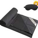 YOUR MOON Summer Lightweight Wool Comforter - Breathable & Thin Duvet Insert for Hot Sleepers, 100% Australian Wool Filling 100gsm with Pure Cotton Shell-Queen Size (Dark Gray)