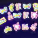 24PCS Video Handle Game Ring Light Glow in the Dark Light Up Gifts Gamer Birthday Party Decorations Supplies School Party Classroom Prizes