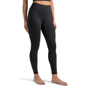 Colorfulkoala Dreamlux No Front Seam Leggings for Women 25"/28" Inseam, Seamless High Waisted Buttery Soft Yoga Pants (XS, Black)