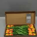 Nature’s Mimic 20pcs red Faux Silk Tulips Flowers Fake Flowers Bouquets 13.5" Mother's Day Easter Valentine’S Day Gifts in Home Kitchen Wedding Dining Table Decorations Aesthetic No Odor