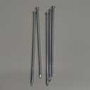 Metal Stakes, 10 Inch 50Pcs Galvanized Landscape Spikes,Garden Nails for Turf,Weed Barriers,Tent and More (50, Silver)