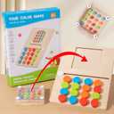 Battle Toys for Kids 3+ Years Preschool Logic Game Brain Teasers Boys Girls Four-Color Educational Wooden Toy for 3 4 5 6 Years Travel Toys Family Games (Small)