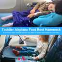 COZYBONDER Toddler Airplane Bed, Kids Airplane Seat Extender Travel Bed, Kids Airplane Travel Essentials, Airplane Must Have for Toddlers, Portable Plane Foot Rest for Flights