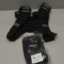 Weighted Vest, 6lb Weight Vest with Reflective Stripe, Weighted Vest for Men Women Workout Equipment for Strength Training, Running, Jogging, Fitness, Weight Loss (Black with Bag)