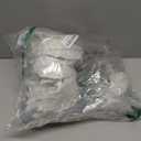 Briful 11'' Large Heads Christmas Glitter Poinsettia Flowers Christmas Ornaments Set of 4 Artificial Flowers with Long Picks Stems for Xmas Tree Party DIY Holiday Decorations, White