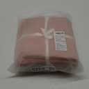King Duvet Cover Set- 100% Washed Cotton 3 Pcs Soft Comfy Breathable Chic Linen Feel Bedding, 1 Duvet Cover and 2 Pillow Shams, Pink