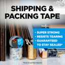 3 x Scotch Heavy Duty Shipping Packing Tape, Clear, Shipping and Packaging Supplies, 1.88 in. x 54.6 yd., 6 Tape Rolls