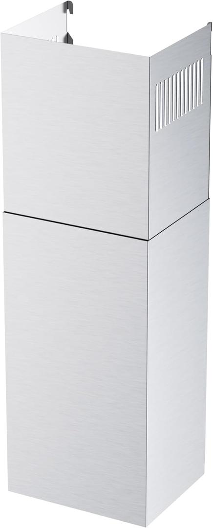 Range Hood Extension Chimney FGS-TD24S-ZST, Stainless Steel Wall Mount Chimney Extension for FIREGAS Range Hood FGS-USD24Y75AC and FGS-USD24Y75CC