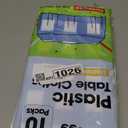 Pureegg Plastic Table Cloth Disposable 10 Pack, 54 x 108 Inch Table Cloths, Party, Picnic, Decorative Gingham Tablecloths, Rectangle, Blue and White Checkered Cover, Leakproof & Sturdy, Blue Plaid