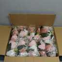 NUPTIO Flower Balls for Wedding Centerpieces - 10 Pcs 9.5 inch Diameter Fake Flower Ball Arrangement Bouquet Party Centerpieces for Tables - Dusty Rose Bouquet Centerpiece Flowers for Wedding Table