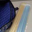 Jongyance American Mahjong Set with Blue Carrying Bag, 166 White Tiles, 4 All-in-One Rack/Pushers, Mahjong Tiles Set (Ma Jong, Mah-Jongg, Majiang), 5.1 x 21.2 x 10.6 inches
