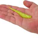 Berkley PowerBait Saltwater Bonga Shad Fishing Soft Bait (4", Chartreuse Silver Flash)