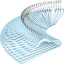 Amazon Basics Slim, Velvet, Non-Slip Suit Clothes Hangers, Pack of 50, Black