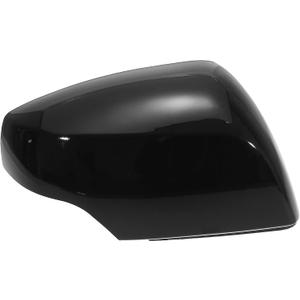 Car Right Side Mirror Passenger Side Mirror Car Side Door Mirr-or Cover Rear View Mirr-or Cap Gloss Black for Su-ba-ru Forester 2014-2017 for Outback 2015-2018 for XV 2013-2016
