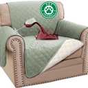 Turquoize 100% Waterproof Sofa Covers Chair Cover Slipcover Couch Protector Triple Non-Slip Sofa Slipcover for 1 Cushion Furniture Protector for Pets, Kids,Dog (Chair 23", Sage)