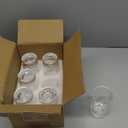 MFACOY Small Glasses Set of 6, 5.5-ounce Clear Glass Cups, Heavy Base, Thick and Durable, Drinking Glasses for Juice and Milk