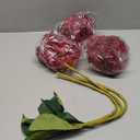 Hollyone 3Pcs Christmas Red Hydrangea Artificial Flowers 7.8inch Burgundy Hydrangeas Glitter Faux Hydrangea Flowers with Stems Fake Flower Arrangements Bouquets Floral Party Xmas Home Decor Large