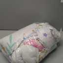 Cokouchyi Twin Size Comforter Set for Girls, 6-Piece Bed in a Bag, 3D Colorful Unicorn Bedding Comforter Sheet Set, Ultra Soft and Fluffy, Pink & Rainbow Color