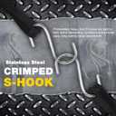 Bungee Cords with Hooks 21" 50 Pack, Heavy Long Duty Rubber Tarp Straps with Crimped S Hooks for Securing Cargo, Tarps in Extreme Weather, Max Stretch 1.5X & Max Load Capacity 185 LBS