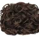 Rfmfkkg Large Comb Clip-In Curly Hair Bun Synthetic Chignon Cover Hairpiece For Women Daily Party