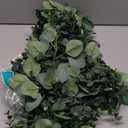 Winlyn 5.9' Long Faux Silver Dollar Eucalyptus Leaves Greenery Artificial Garland in Grey Green for Wedding Arch Swag Backdrop Doorways Table Runner Indoor Outdoor