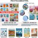 50pcs Vintage Travel Posters Wall Collage Kit Trendy Urban Travel City Aesthetic Wall Decor Retro Popular Cities Poster Postcard for Teens(B)