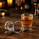 GOSDENG 60 Pack Shot Glasses Set with Heavy Base, 2oz Clear Shot Glasses Bulk, Small Whiskey Shot Glass for Vodka, Whiskey, Tequila, Espressos, Spirits & Liquors, Clear Glass