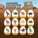 Dan&Darci Dig a Dozen Dino Egg Kit for Kids - Easter Basket Stuffers - Dinosaur Toys Gift 3-12 Year Old - 12 Eggs & Surprise Dinosaurs - Science STEM Activities - Boy Toy Party Gifts for Boys & Girls