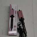 FARERY Mini Hair Crimper Hair Waver 3 Temperature Adjustable, 3 Barrel Curling Iron for Short Hair, Hair Crimper for Women Beach Waves, 1/2 Inch for Tight Curls, Travel Size, Dual Voltage, Pouch Bag