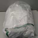 Obstal 2 Pack Table Clothes for 6 Foot Rectangle Tables - Water Resistant Washable Fabric Polyester Rectangle Table Cover Protector for Wedding, Banquet and Trade Shows, 72L x 30W x 30H Inches, White