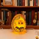 Halloween Ghost Night Light Set - Ghost Bubble Bath Lamp & Ghost Reading Book Lamp, USB-Powered Spooky Cute LED Decor for Kids Adults, Bathroom Bedroom, Gift-Ready Packaging (Orange)