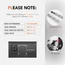 Universal Swivel TV /Table Top TV Stand for 19 to 43 inch TVs with 90 Degree Swivel, 4 Level Height Adjustable, Heavy Duty Tempered Glass Base, Holds up to 99LBS HT02B-001