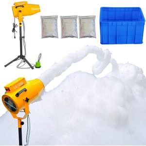 1200W Party Foam Machine, Pool Water Toys for Kids & Adults, Bubble Machine with 3pcs Foam Granules and Water Tank, Holiday & Birthday Girls & Boys, Business Celebrations, Outdoor Party Events