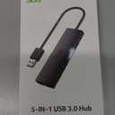 Acer USB Hub 4 Ports, Multiple USB 3.0 Hub, USBA Splitter for Laptop with Type C Power Port, Extender for A Port Laptop, PC, Desktop and More (2ft)