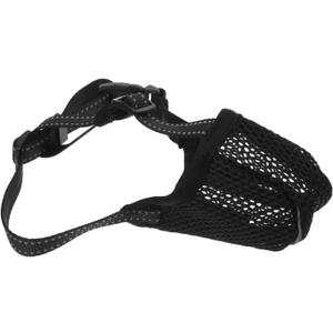 Soft Mesh Muzzle for Large Dogs Adjustable Dog Mouth Cover Breathable and Durable Design to Biting Barking and Chewing for Training and Safety
