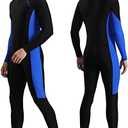 OMGear Dive Skin for Women Men Snorkel Suit Full Body Swimsuit Quick Dry Thin Diving Suit UV Protection Rash Guard Long Sleeve Swimwear Swimming Kayaking Snorkeling Gear, Size L