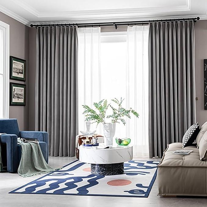 unknown brand grey curtain ( 64 x 40")