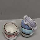 Selamica Ceramic Mini Bowls, 4 OZ Dipping Bowls, 3.5 Inch Gradient Color Set of 6, Microwave & Dishwasher Safe