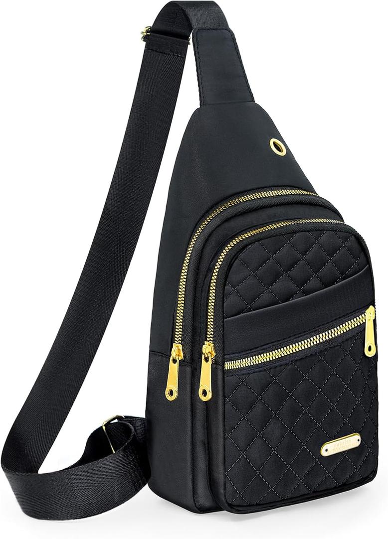 Aisijimo Small Sling Bag For Women Men Casual Crossbody Sling Backpack | Small, Casual, Crossbody, Small, Casual, Crossbody (Black-8003)