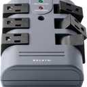 Belkin Power Strip Surge Protector - 6 Rotating AC Multiple Outlets, Flat Pivot Plug - Heavy Duty Wall Outlet Extender for Home, Office, Travel, Computer Desktop & Phone Charging Brick (1,080 Joules)
