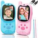Video Walkie Talkies for Kids with Camera 2 Pack, Rechargeable Long Range Walkie Talkie for Kids, Outdoor Toys Camping, Hiking, Travel