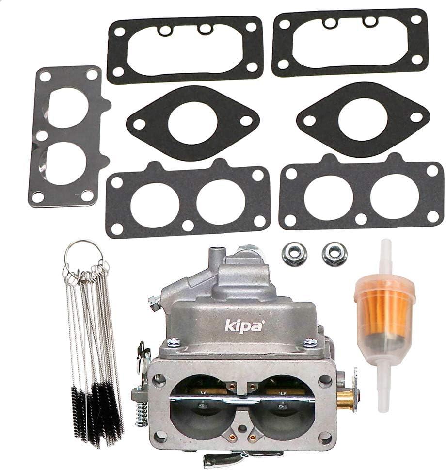 KIPA Carburetor For GX630 GX690 V Twin Cylnder Engines Replace OE Part Number 16100-Z9E-033, With Mounting Gaskets Fuel Filter Carbon Dirt Jet Cleaner Tool Kit